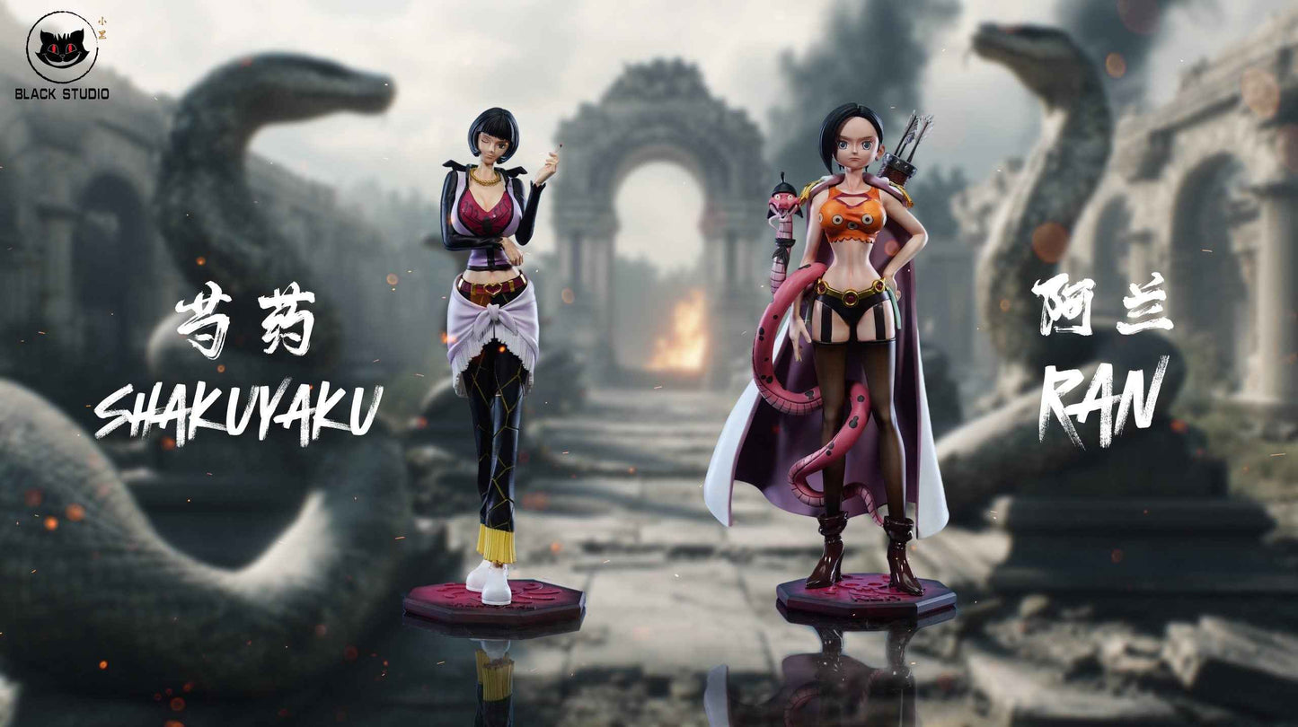 One Piece Black Studio Kuja Pirates Shakuyaku & Ran Resin Statues - Santoryu Resins Collectors