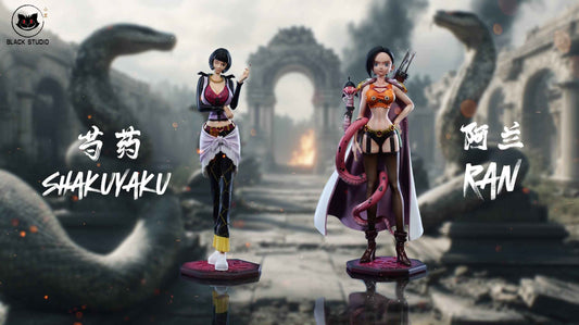 One Piece Black Studio Kuja Pirates Shakuyaku & Ran Resin Statues - Santoryu Resins Collectors