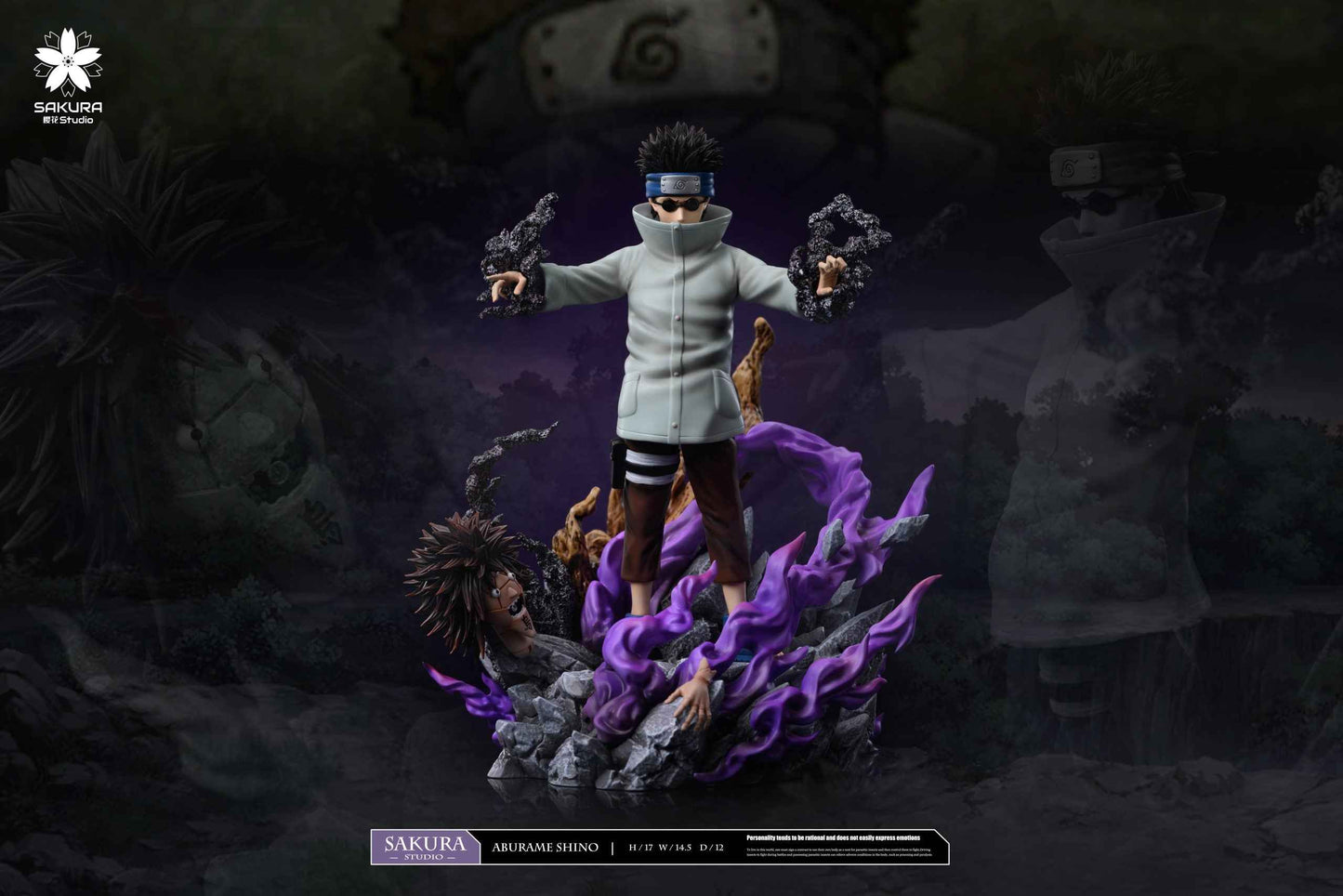 Naruto ~ SAKURA Studio ~ Aburame Shino & Yamanaka Ino ~ Resin Statue - Santoryu Resins Collectors