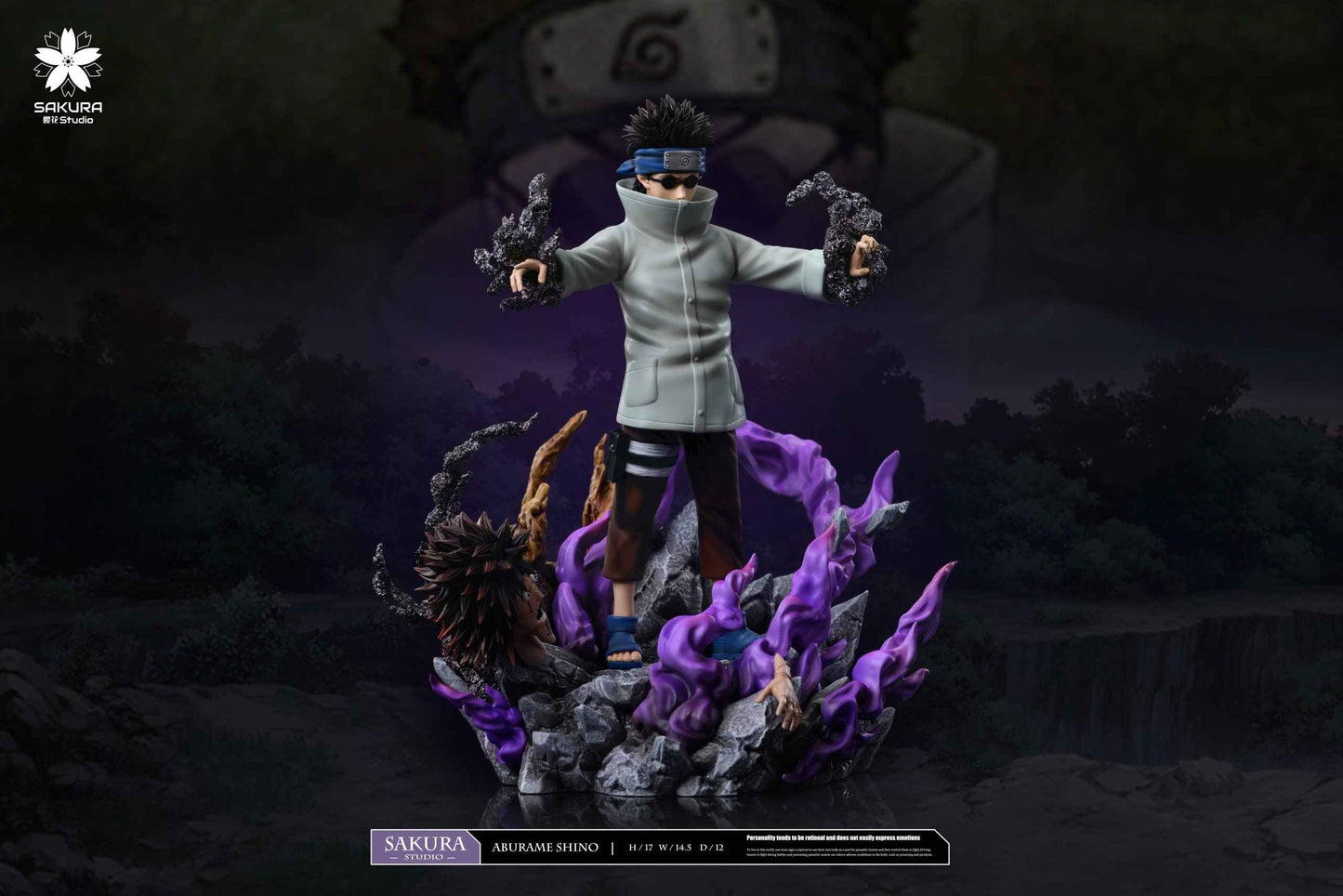 Naruto ~ SAKURA Studio ~ Aburame Shino & Yamanaka Ino ~ Resin Statue - Santoryu Resins Collectors