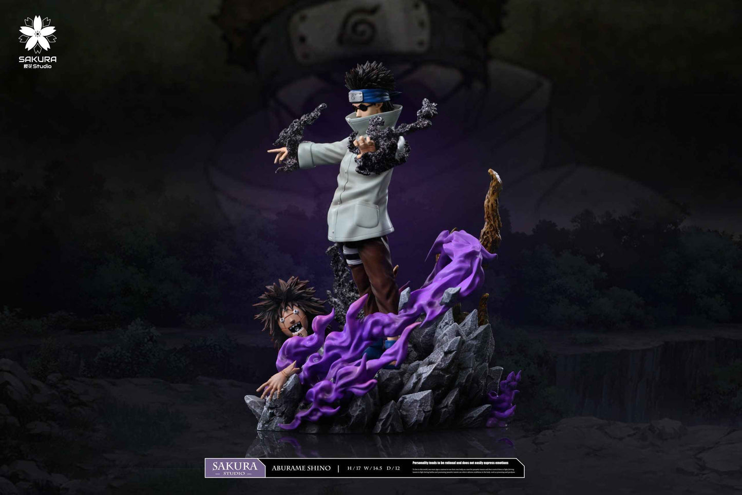 Naruto ~ SAKURA Studio ~ Aburame Shino & Yamanaka Ino ~ Resin Statue - Santoryu Resins Collectors