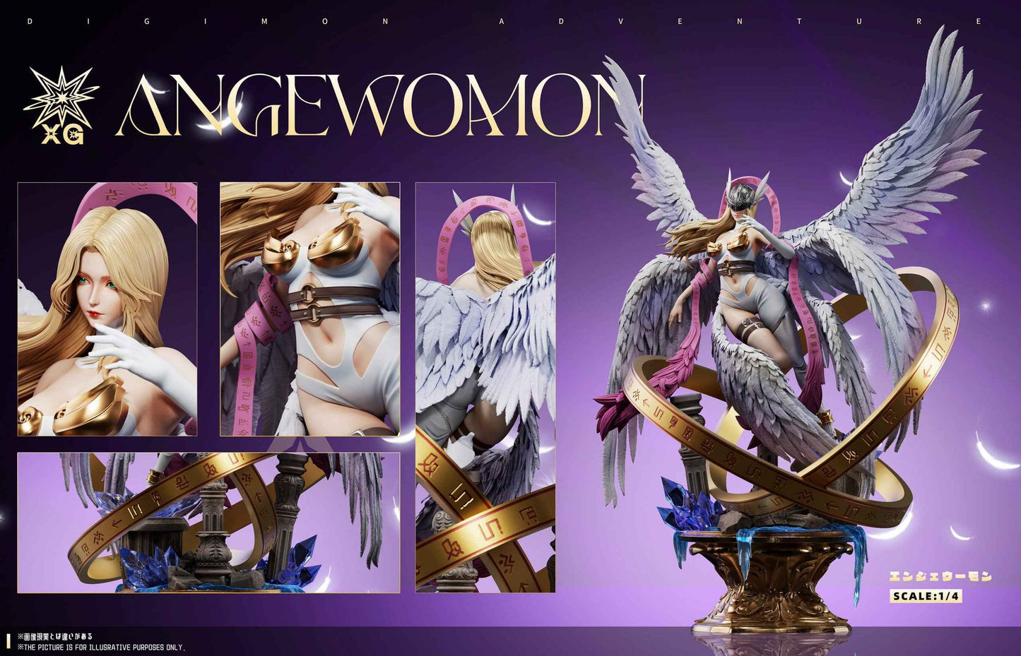 Digimon ~ XG Studio ~ Angewomon ~ Resin Statue - Santoryu Resins Collectors