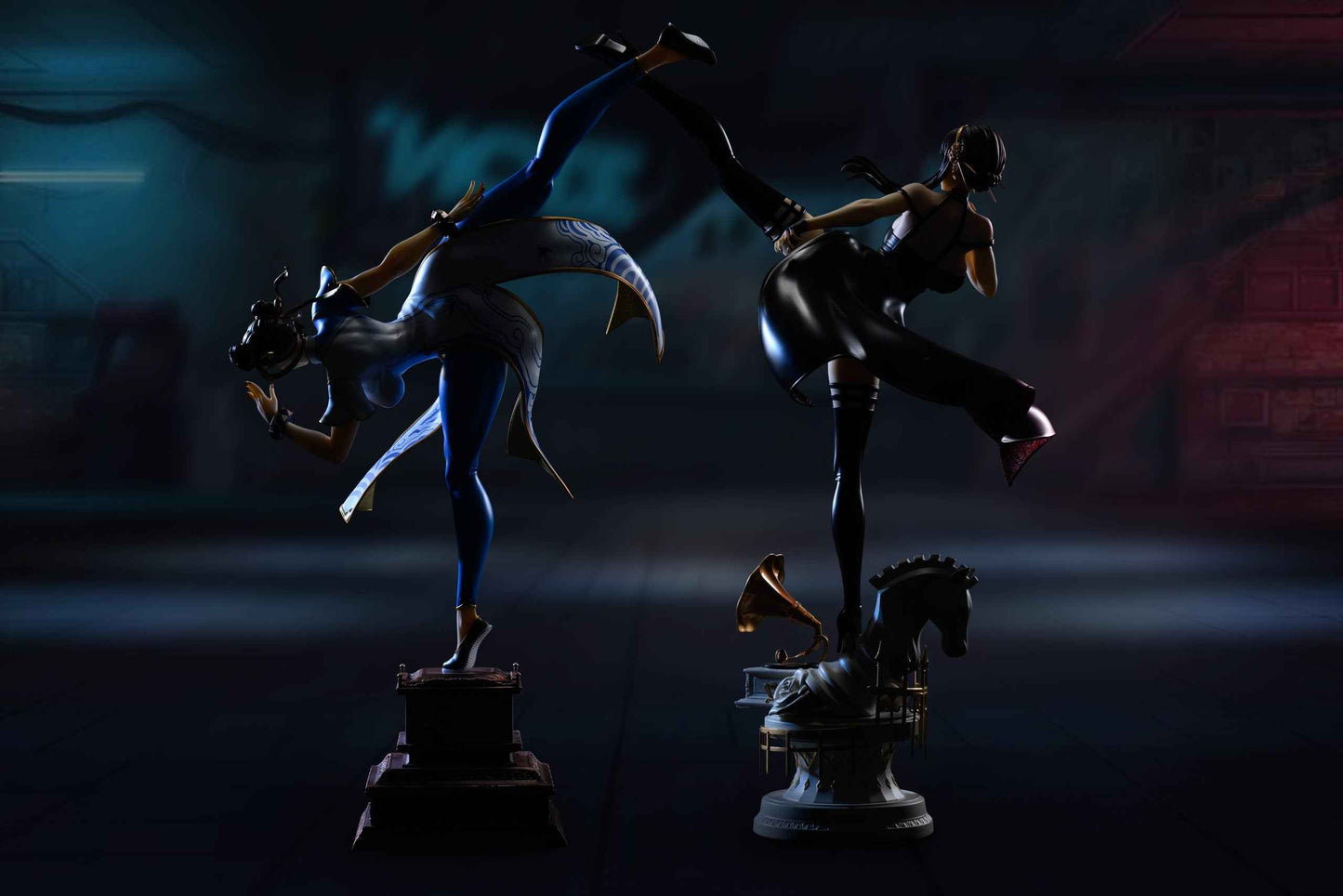 Spy x Family ~ Xpic Studio ~ Chun-Li vs. Yor Forger ~ Resin Statue - Santoryu Resins Collectors