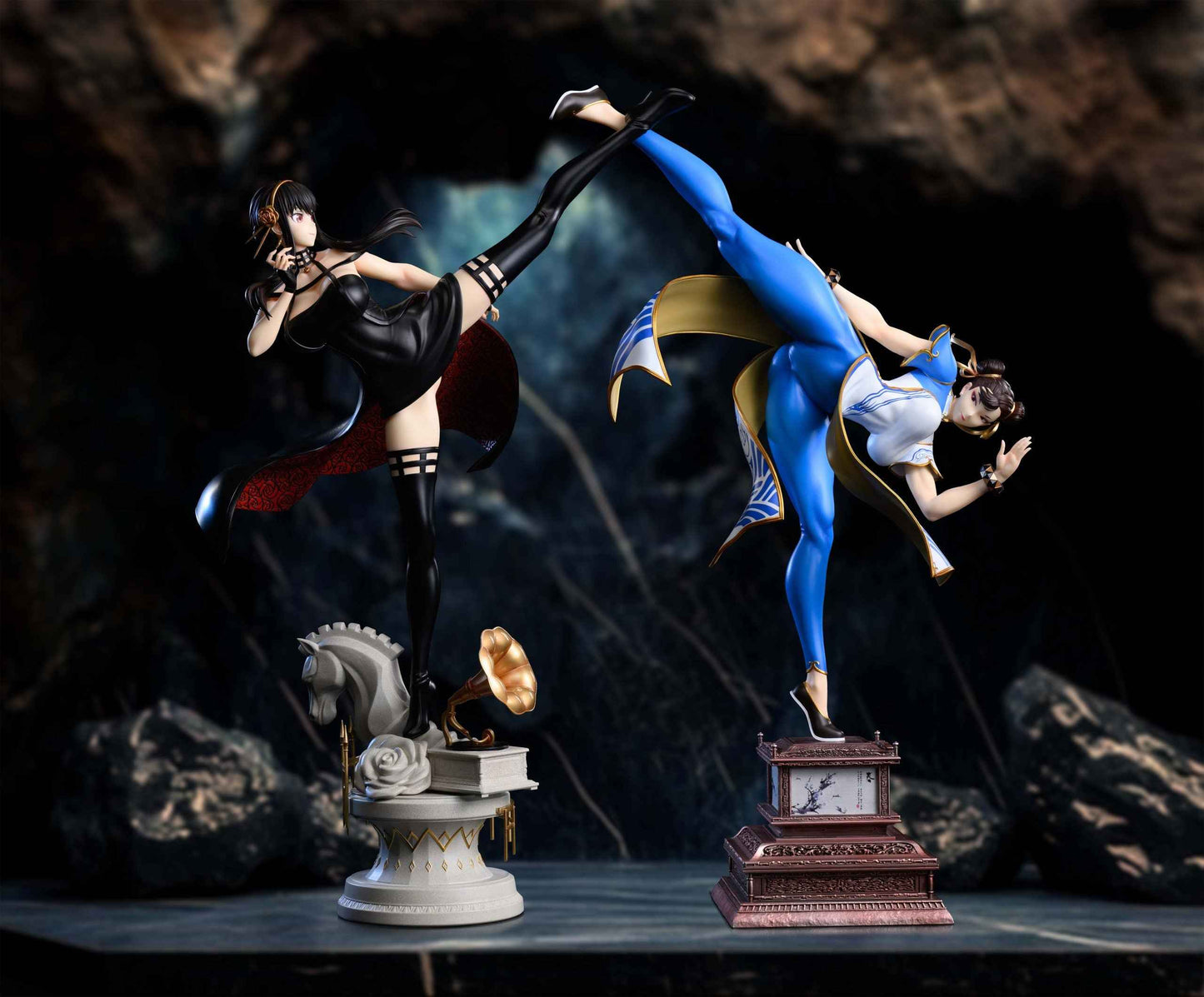 Spy x Family ~ Xpic Studio ~ Chun-Li vs. Yor Forger ~ Resin Statue - Santoryu Resins Collectors