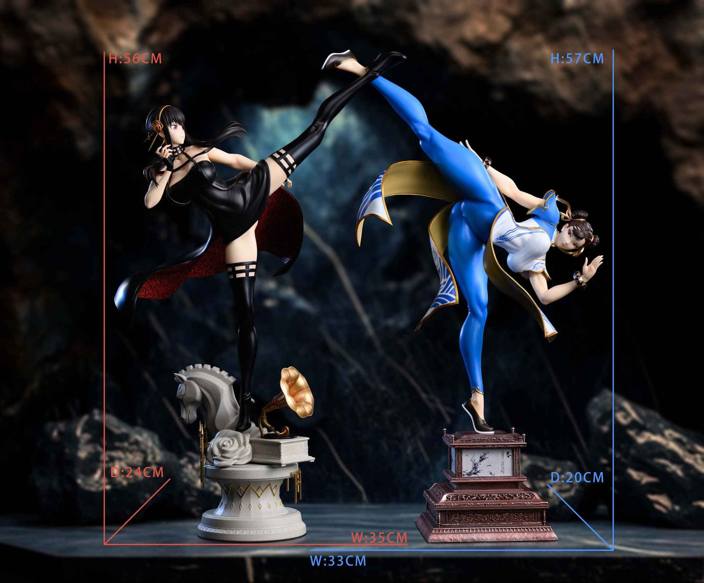 Spy x Family ~ Xpic Studio ~ Chun-Li vs. Yor Forger ~ Resin Statue - Santoryu Resins Collectors