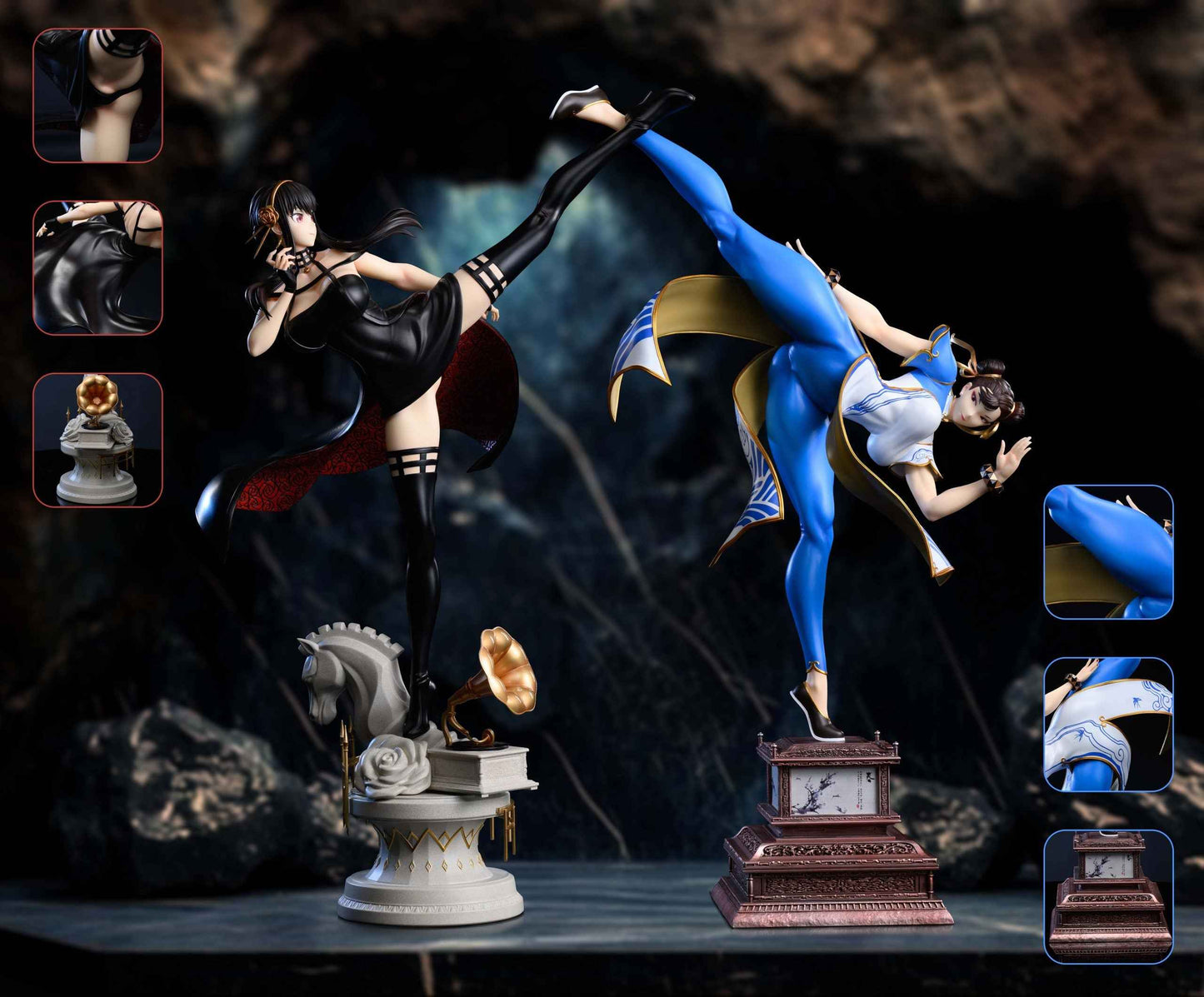 Spy x Family ~ Xpic Studio ~ Chun-Li vs. Yor Forger ~ Resin Statue - Santoryu Resins Collectors