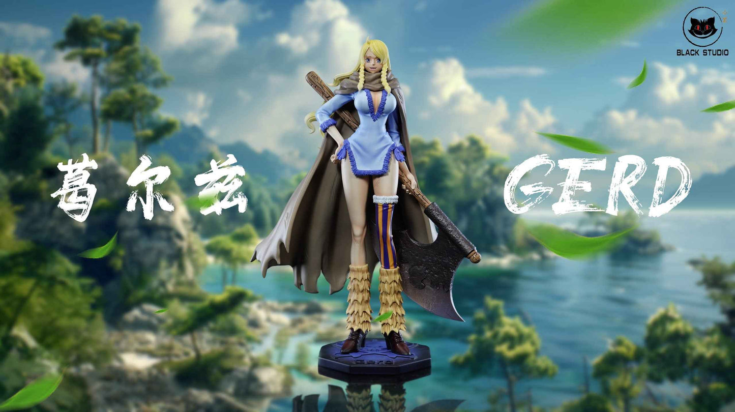 One Piece Black Studio Giant Warrior Pirates Gerd Resin Statue - Santoryu Resins Collectors