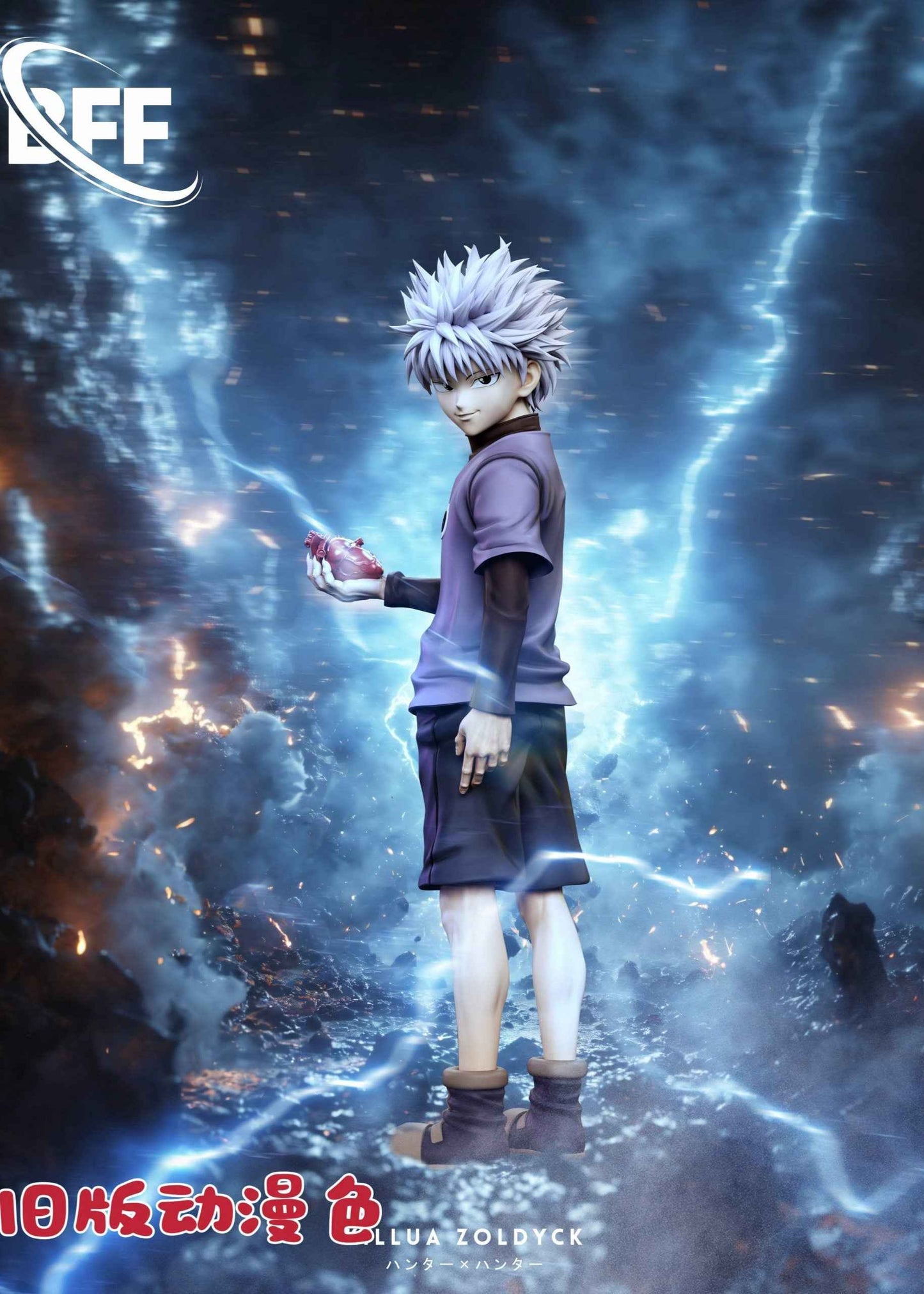 Hunter x Hunter ~ BFF Studio ~ Killua Zoldyck ~ Resin Statue - Santoryu Resins Collectors