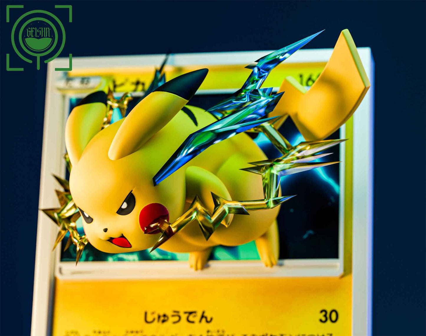 Pokémon ~ Geisha Studio ~ Pikachu "Pokémon Card" Ver. 2.0 ~ Resin Statue - Santoryu Resins Collectors
