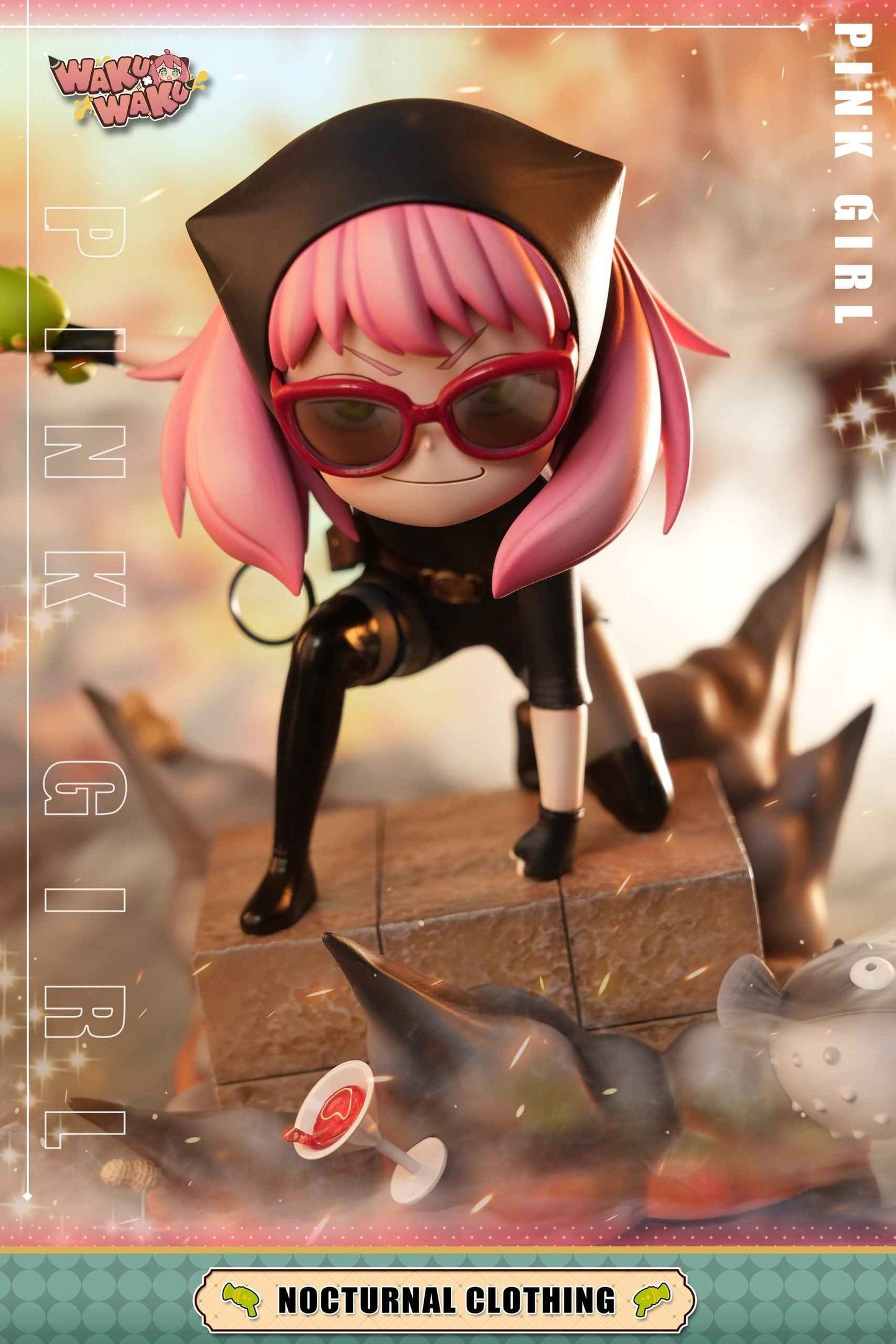 Spy x Family ~ WakuWaku Studio ~ Anya Forger Cosplay Spy Nocturnal Clothes ~ Resin Statue - Santoryu Resins Collectors