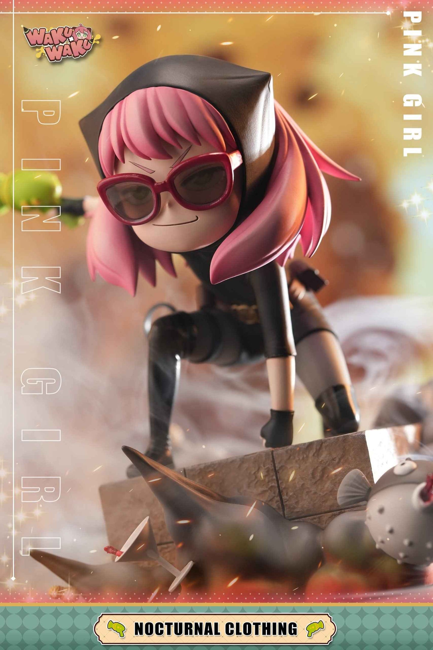 Spy x Family ~ WakuWaku Studio ~ Anya Forger Cosplay Spy Nocturnal Clothes ~ Resin Statue - Santoryu Resins Collectors