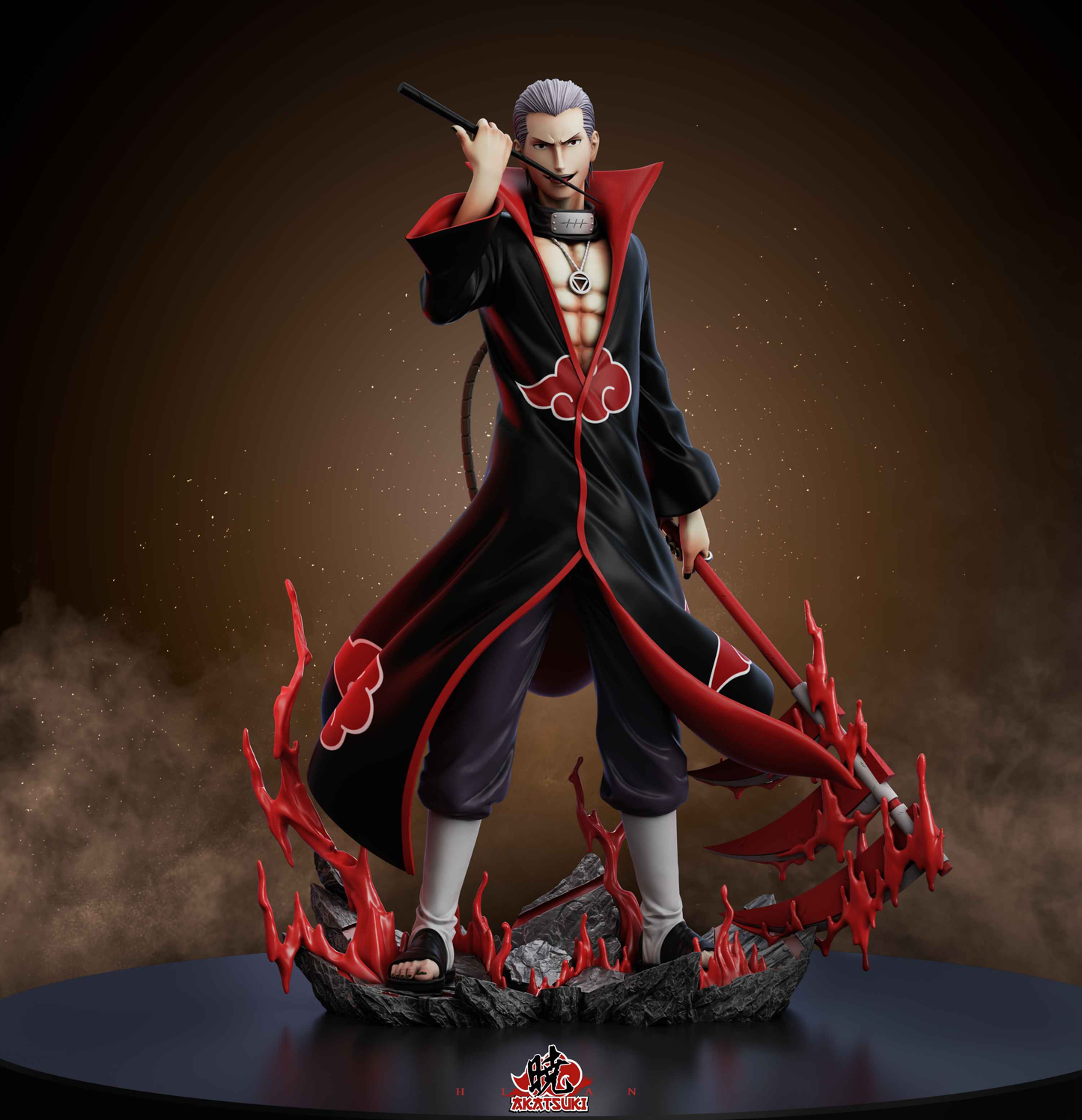 Naruto ~ Akatsuki Studio ~ Hidan ~ Resin Statue - Santoryu Resins Collectors