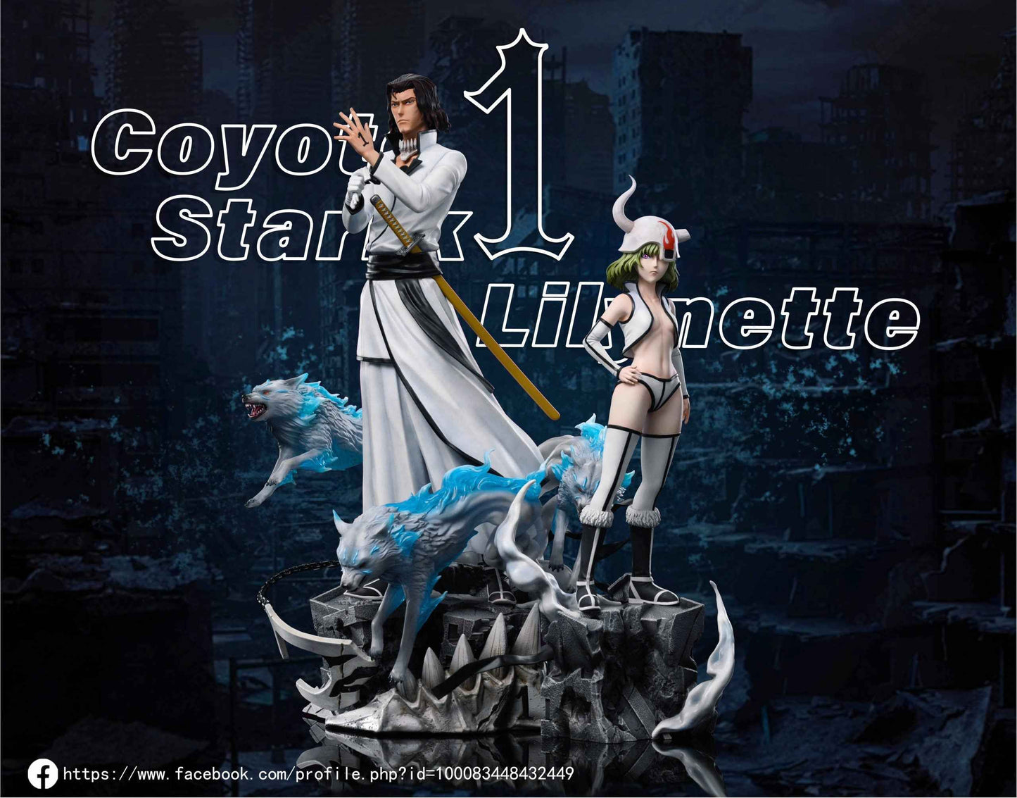 Bleach ~ WW Studio ~ Coyote Starrk & Lilynette Gingerbuck ~ Resin Statue - Santoryu Resins Collectors