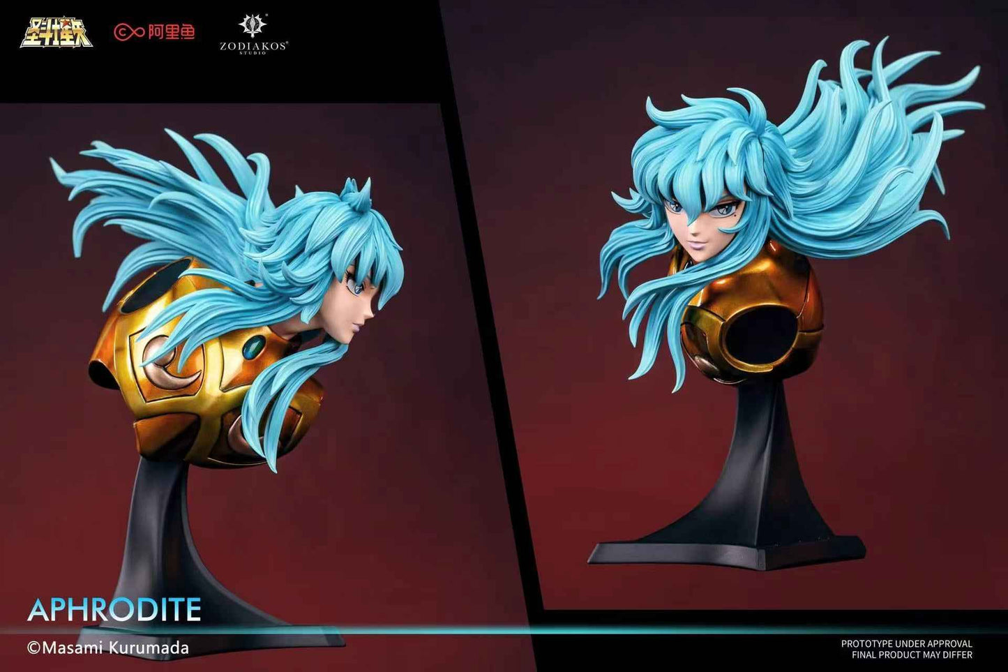 Saint Seiya ~ Zodiakos Studio ~ Aphrodite "the Golden Saint of Pisces temple" ~ Licensed Resin Statue - Santoryu Resins Collectors