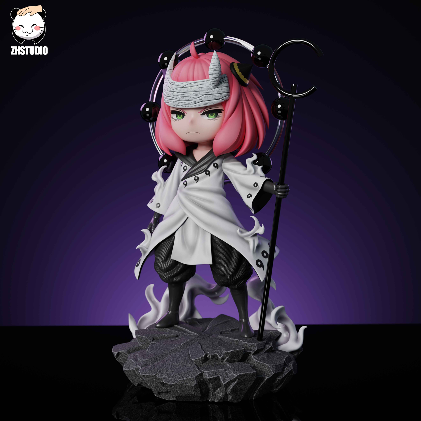 Spy x Family ZH Studio Anya Forger Cosply Hagoromo Otsutsuki Resin Statue