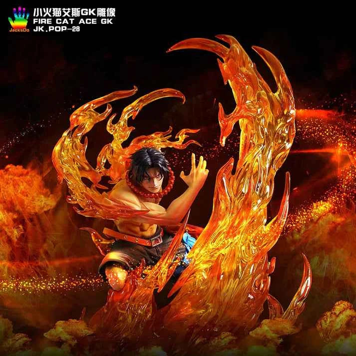 One Piece ~ JacksDo Studio ~ Portgas D. Ace (Gol D. Ace "Fire Fist") ~ Resin Statue - Santoryu Resins Collectors