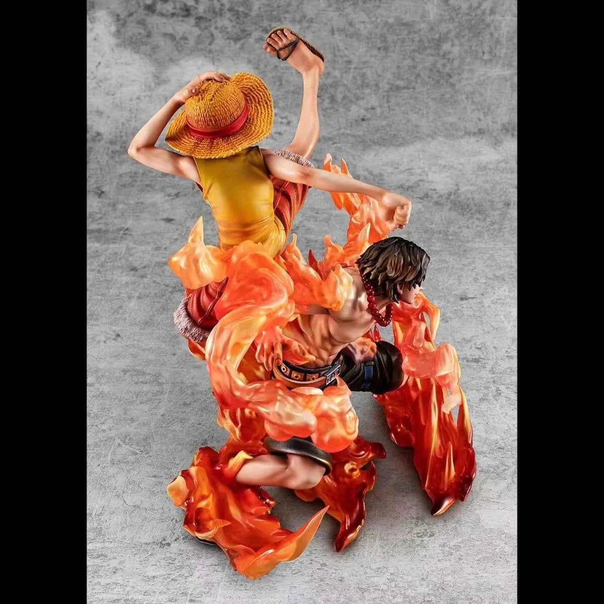 One Piece ~ Megahouse ~ Luffy and Ace Brotherhood Portrait Of Pirates POP Maximum ~ Licensed PVC Figure - Santoryu Resins Collectors