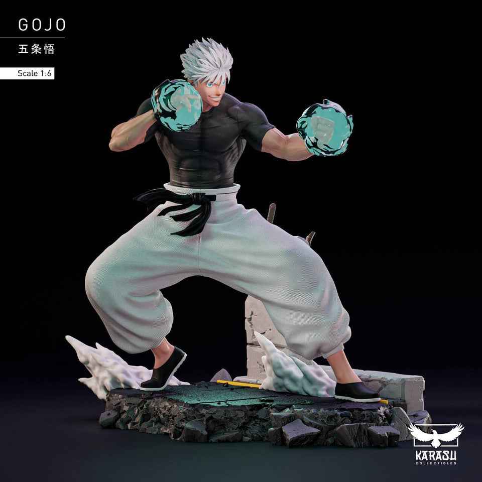 Jujutsu Kaisen ~ Karasu Collectibles ~ Satoru Gojo ~ Resin Statue - Santoryu Resins Collectors