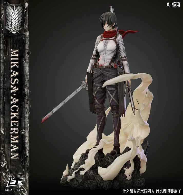 Attack On Titan ~ Light Team Studio ~ Mikasa Ackerman ~ Resin Statue - Santoryu Resins Collectors