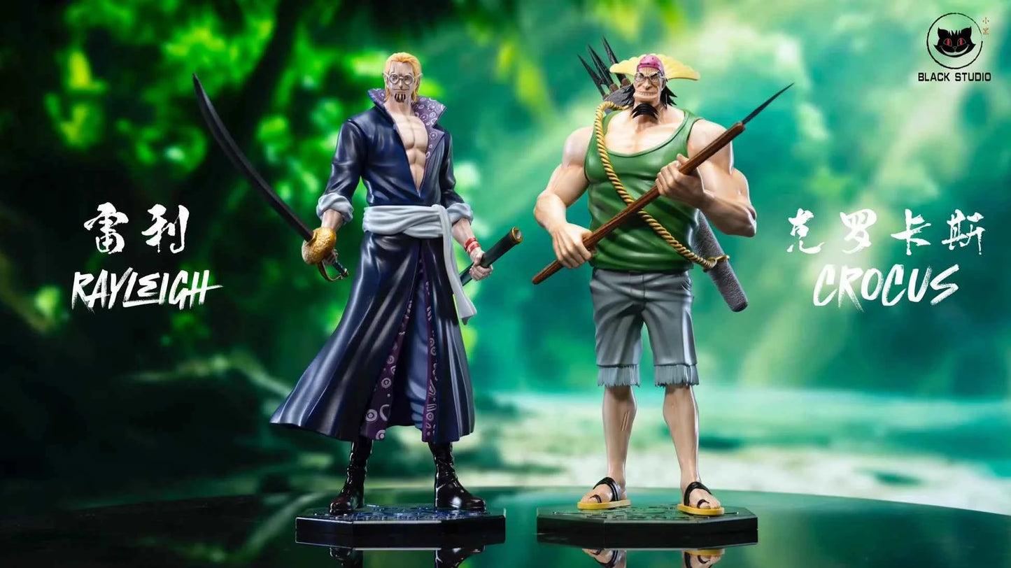 One Piece ~ Black Studio ~ Rayleigh & Crocus ~ Resin Satues - Santoryu Resins Collectors