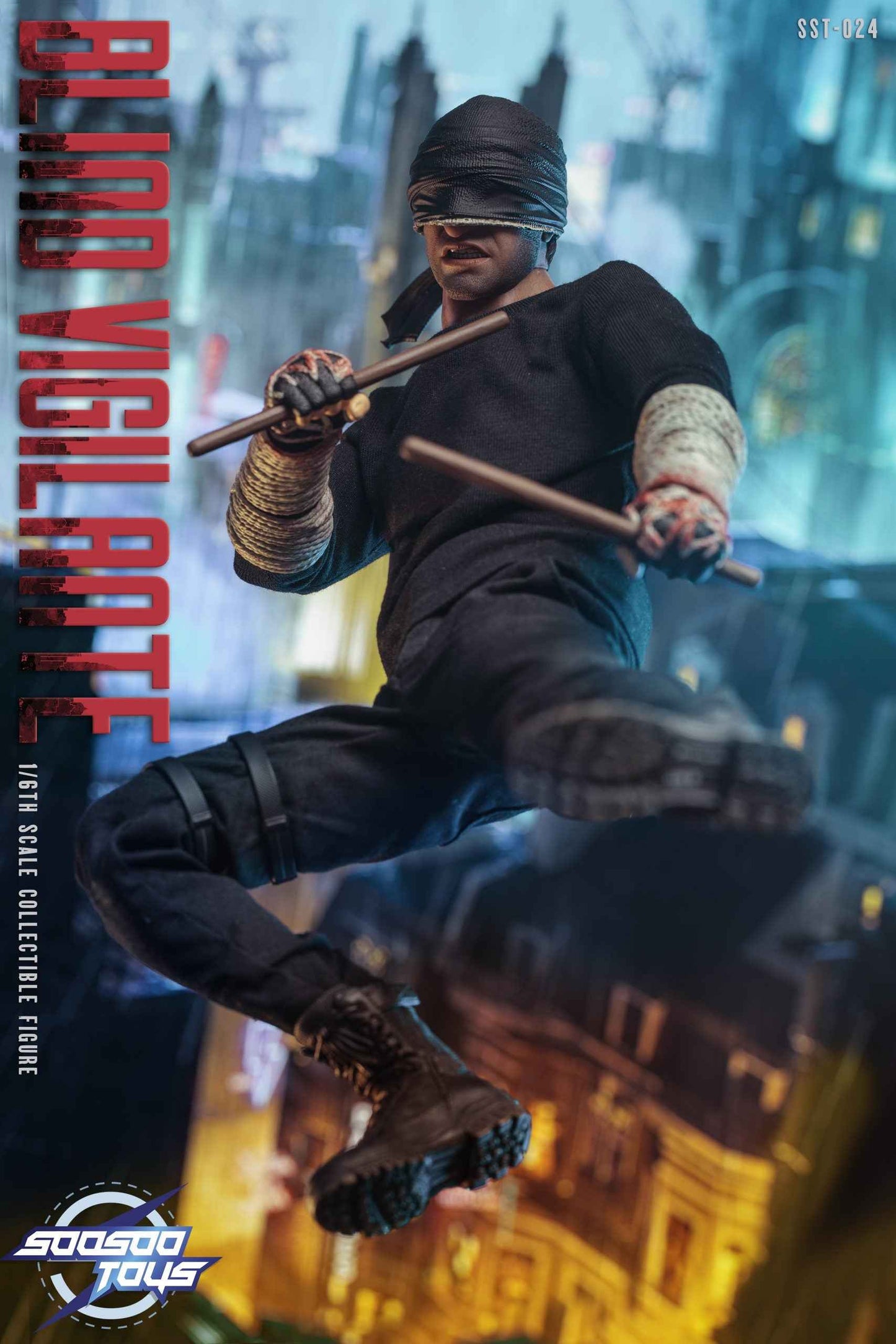 Marvel ~ Soosootoys ~ Daredevil SST-024 ~ Action Figure (3rd party) - Santoryu Resins Collectors