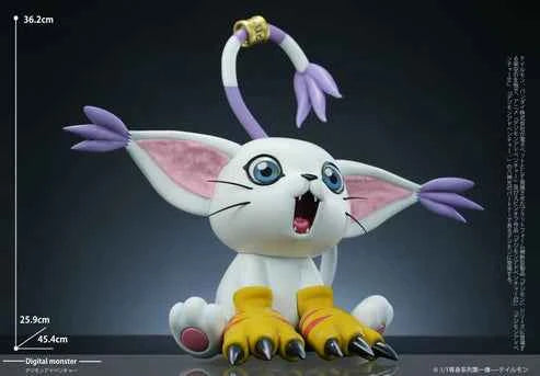 Digimon ~ Mine Studio ~ Agumon x Tailmon x Plotmon ~ Resin Statue - Santoryu Resins Collectors