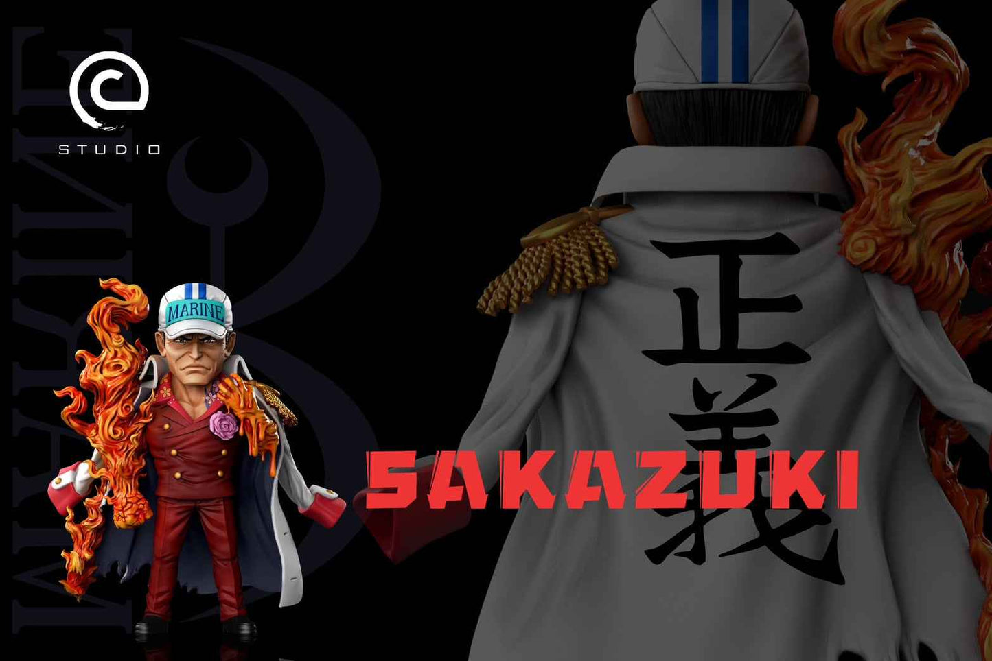 One Piece ~ C Studio ~ Sakazuki Akainu WCF Scale ~ Resin Statue - Santoryu Resins Collectors