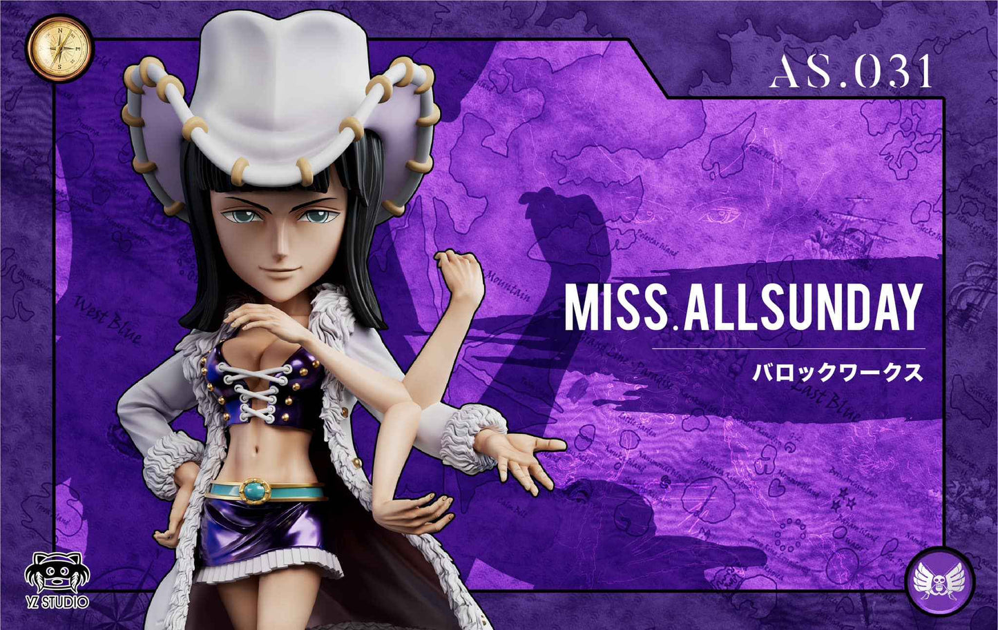 One Piece ~ Yz Studio ~ Nico Robin Miss All Sunday AS.031 WCF Scale ~ Resin Statue - Santoryu Resins Collectors