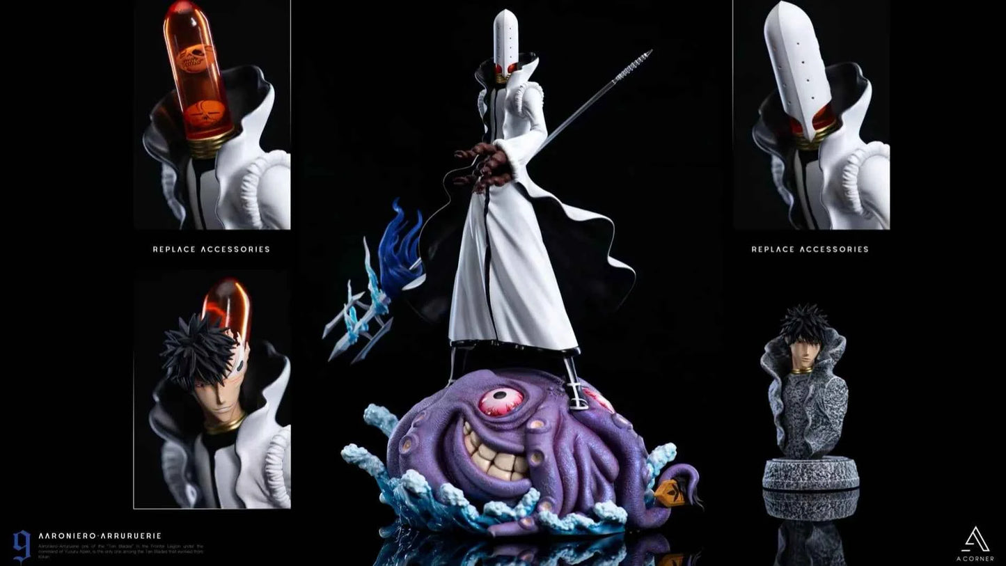 Bleach: Thousand Year Blood War ~ A CORNER (AC) Studio - Espada: Zommari Rureaux & Aaroniero Arruruerie ~ Resin Statues - Santoryu Resins Collectors