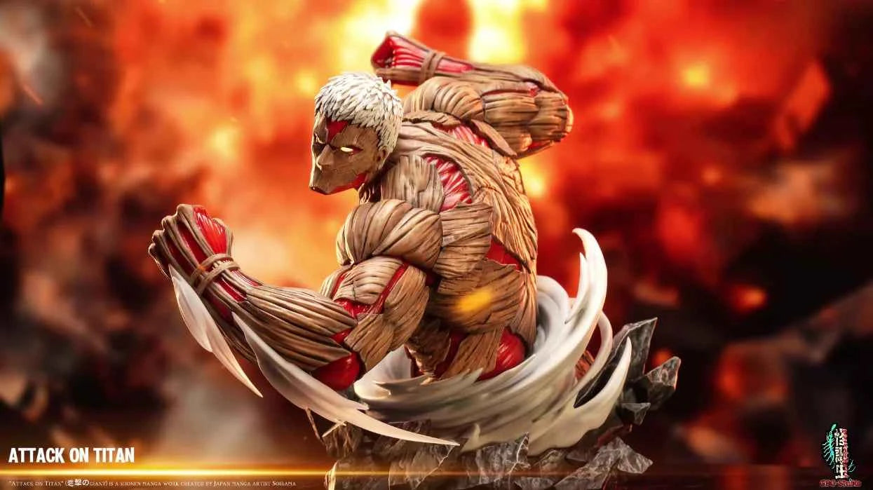 Attack On Titan ~ GDC Studio ~ The Armored Titan x Jaw Titan ~ Resin Statue - Santoryu Resins Collectors