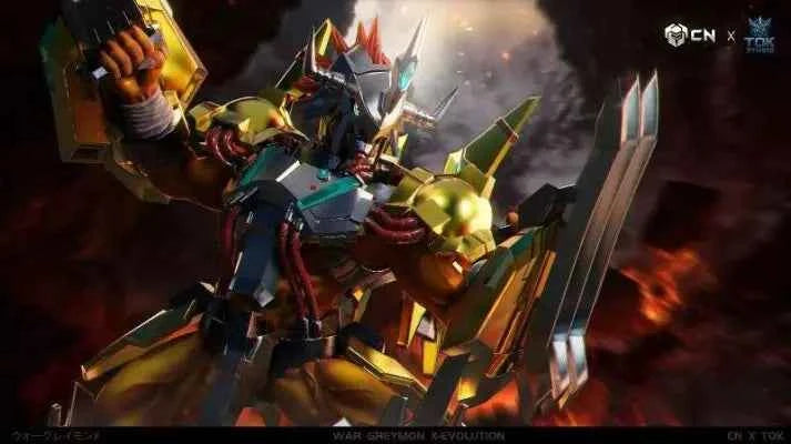 Digimon TOK Studio WarGreymon X Evolution Resin Statue
