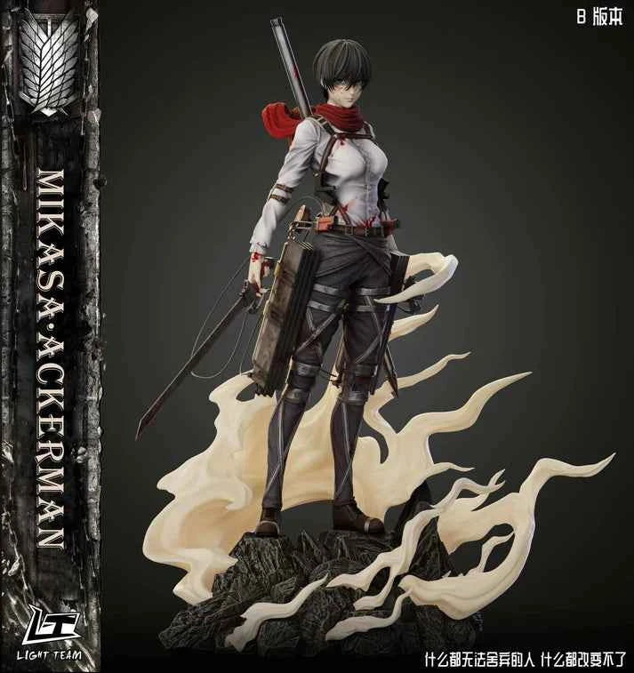 Attack On Titan ~ Light Team Studio ~ Mikasa Ackerman ~ Resin Statue - Santoryu Resins Collectors