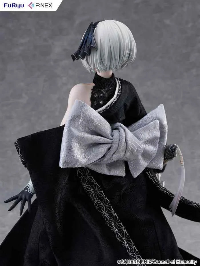 NieR:Automata ~ F:Nex & Yoshitoku Studio "Nihon Ningyou (FuRyu)" ~ YoRHa No. 2 Type B "2B" ~ Licensed PVC Figure - Santoryu Resins Collectors