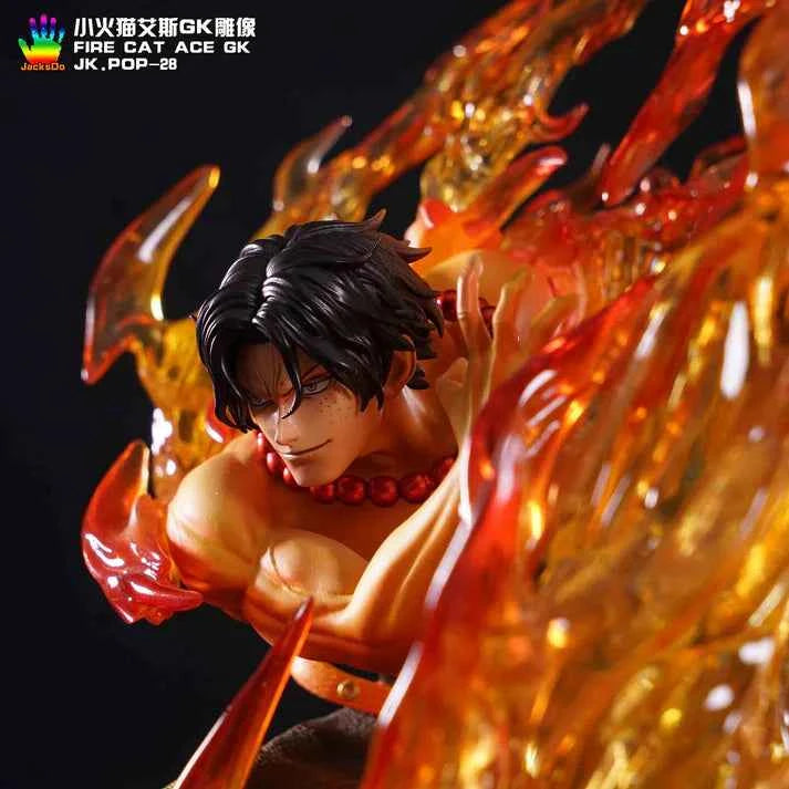 One Piece ~ JacksDo Studio ~ Portgas D. Ace (Gol D. Ace "Fire Fist") ~ Resin Statue - Santoryu Resins Collectors