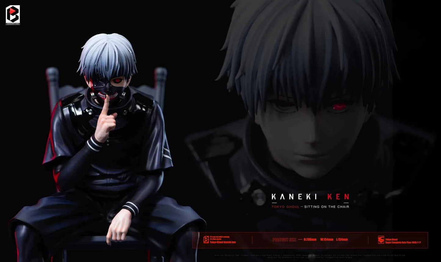 Tokyo Ghoul ~ BW Studio ~ Ken Kaneki Sitting On The Chair ~ Resin Statue - Santoryu Resins Collectors