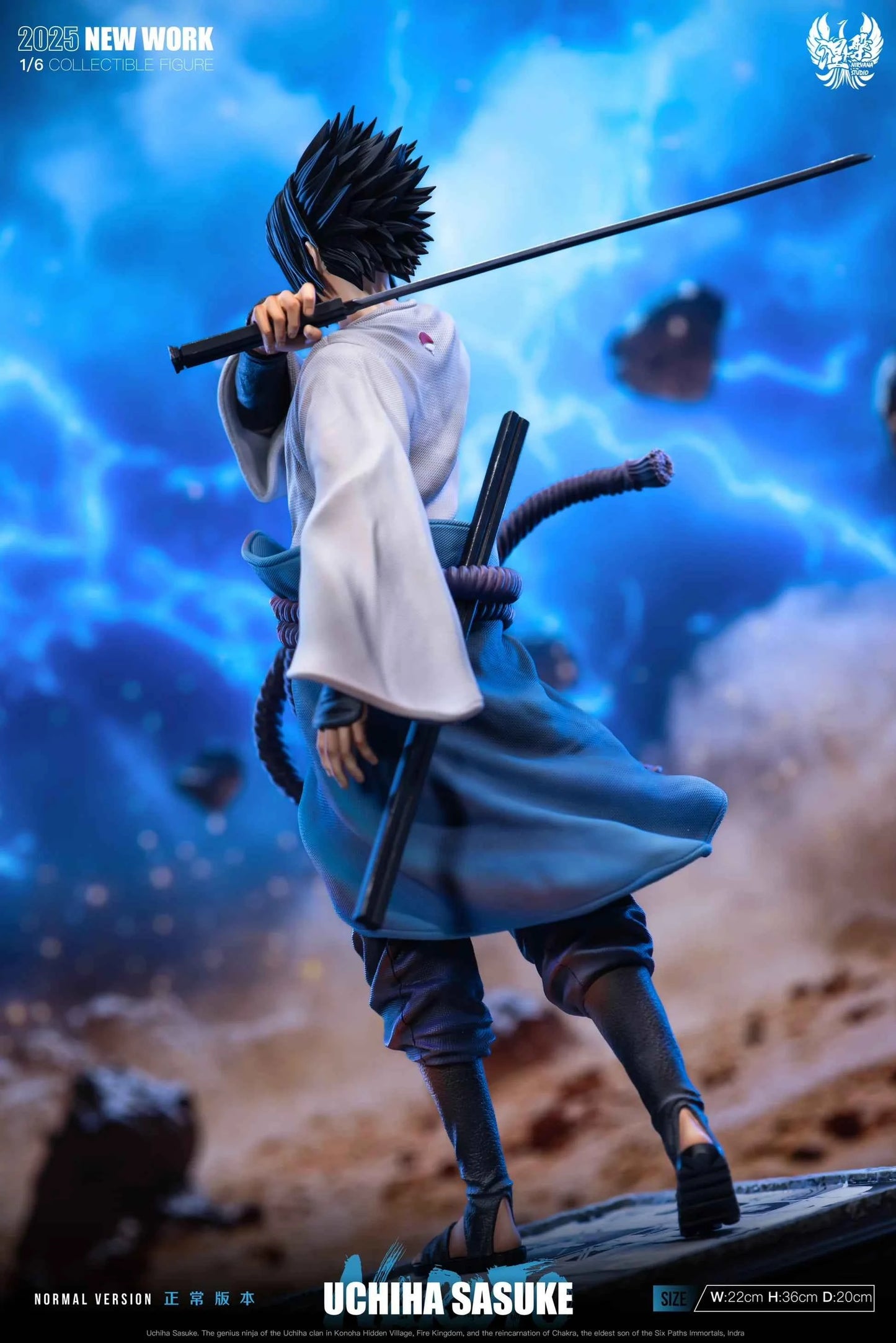 Naruto Shippuden ~ Nirvana Studio ~ Sasuke Uchiha ~ Resin Statue - Santoryu Resins Collectors