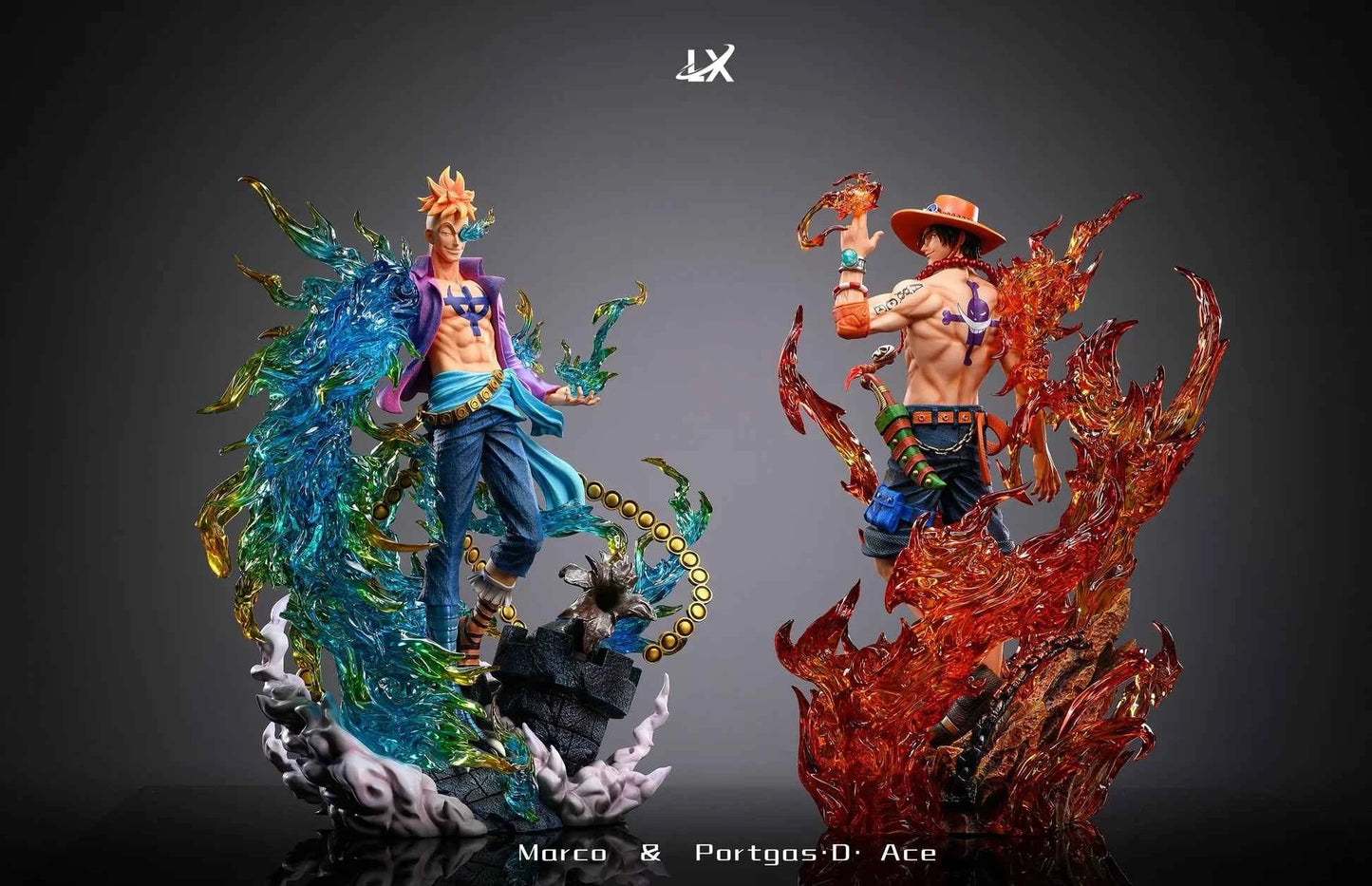 One Piece ~ LX Studio ~ Portgas D. Ace V3 ~ Resin Statue - Santoryu Resins Collectors