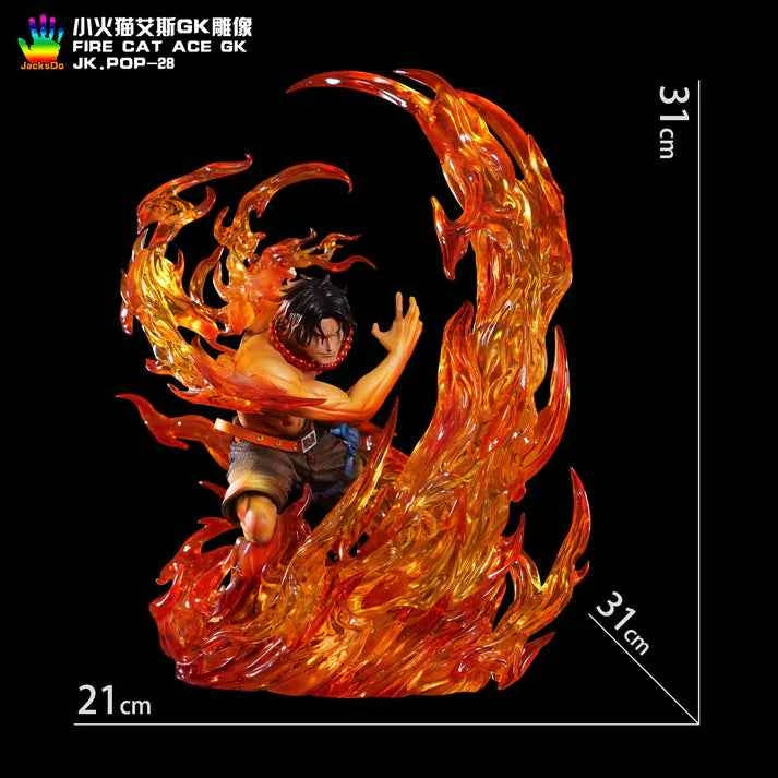 One Piece ~ JacksDo Studio ~ Portgas D. Ace (Gol D. Ace "Fire Fist") ~ Resin Statue - Santoryu Resins Collectors