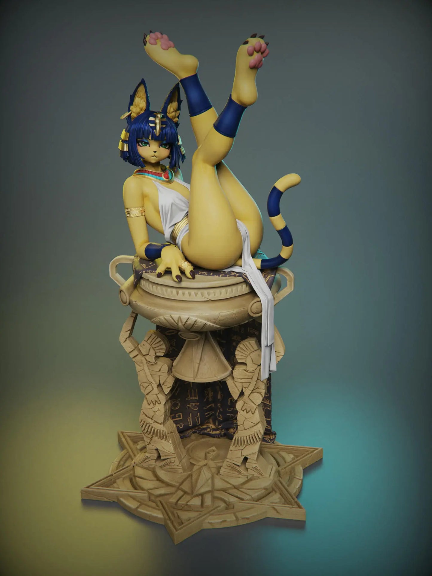 Animal Crossing: New Horizons Lingmo Studio Ankha Resin Statue