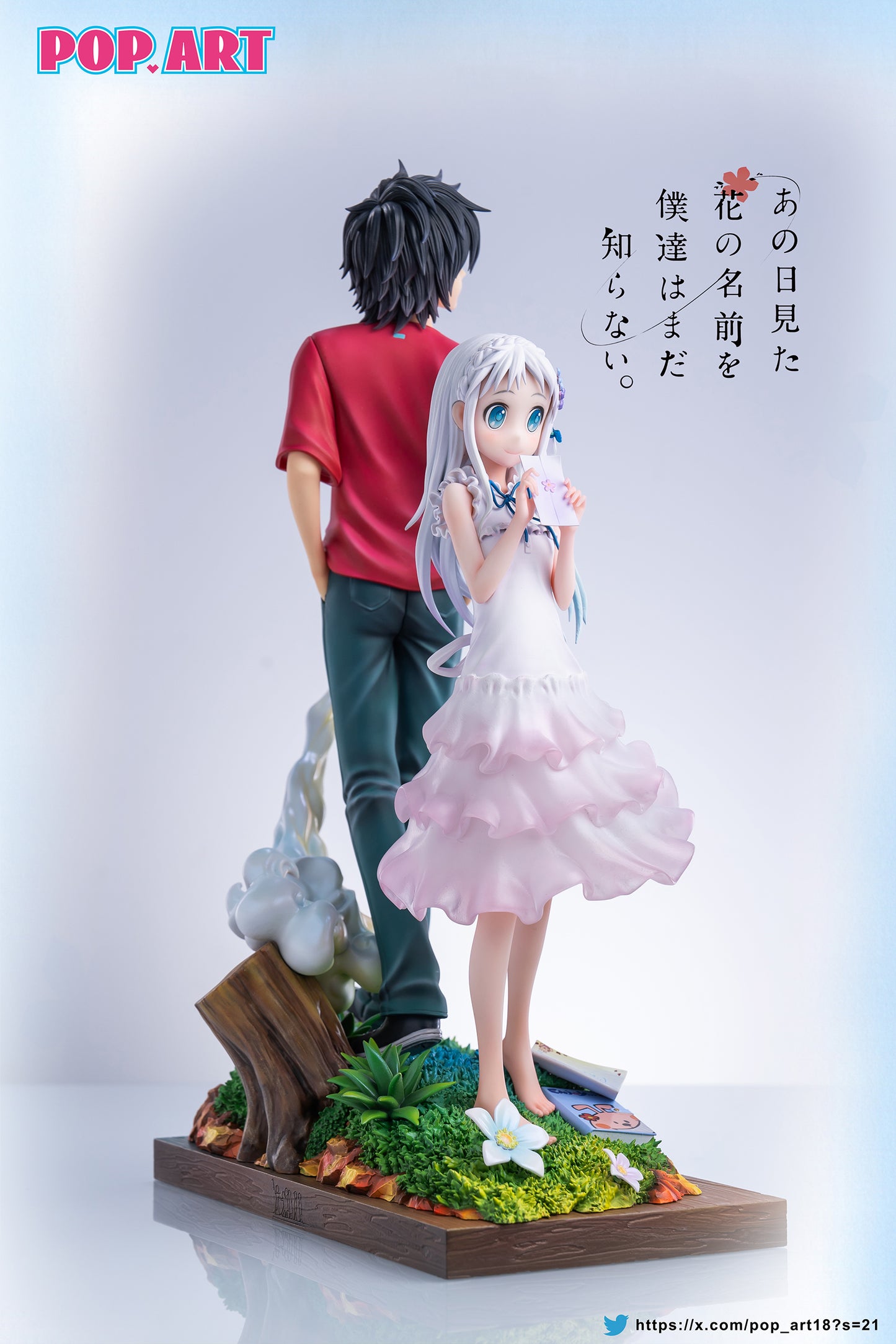 Anohana Pop Art Studio Menma & Jintan Resin Statue