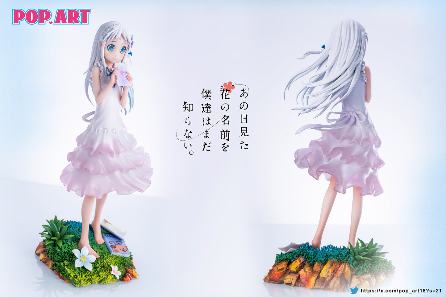 Anohana Pop Art Studio Menma & Jintan Resin Statue