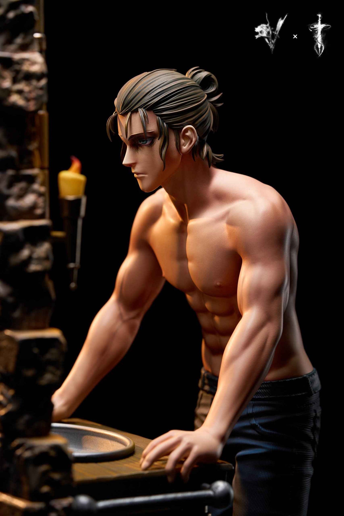 Attack On Titan Coordinate Studio & Damocles Studio Famous Scene Series Mirror Eren Jaeger Resin Statue