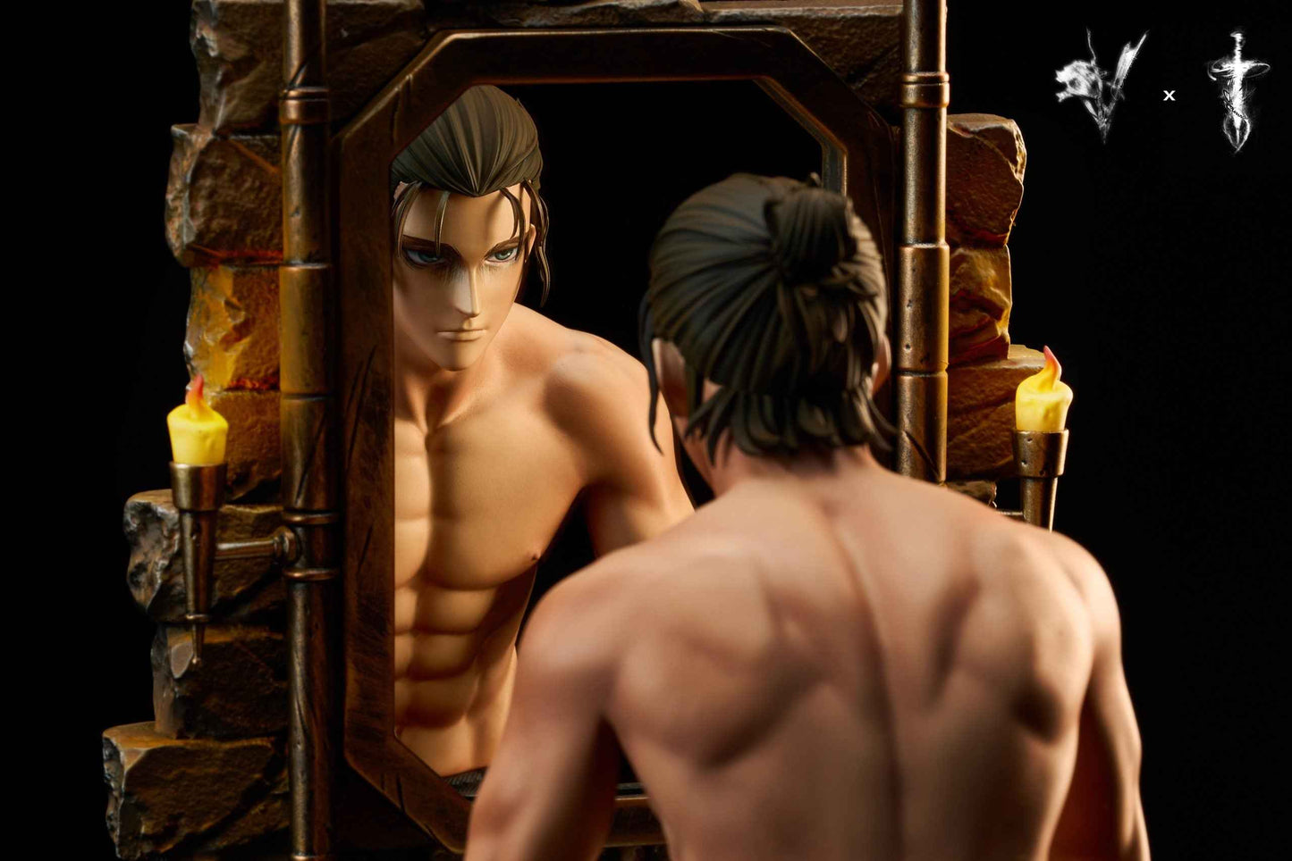 Attack On Titan Coordinate Studio & Damocles Studio Famous Scene Series Mirror Eren Jaeger Resin Statue