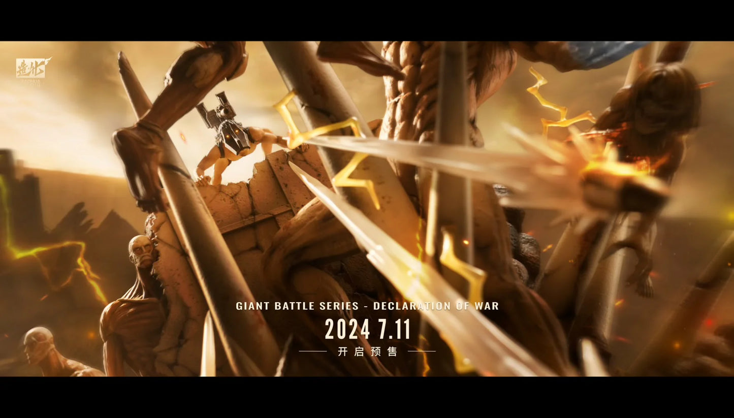 Attack On Titan ZaoHua Studio Declaration Of War Eren vs Reiner Resin Statue