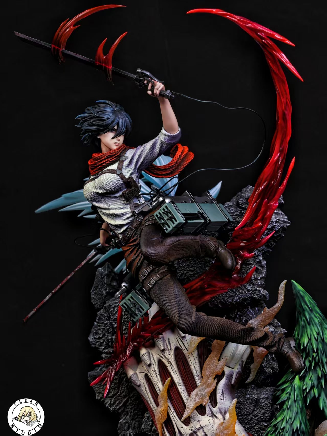 Attack On Titan Cedar Studio Mikasa Ackerman 1/6 Resin Statue