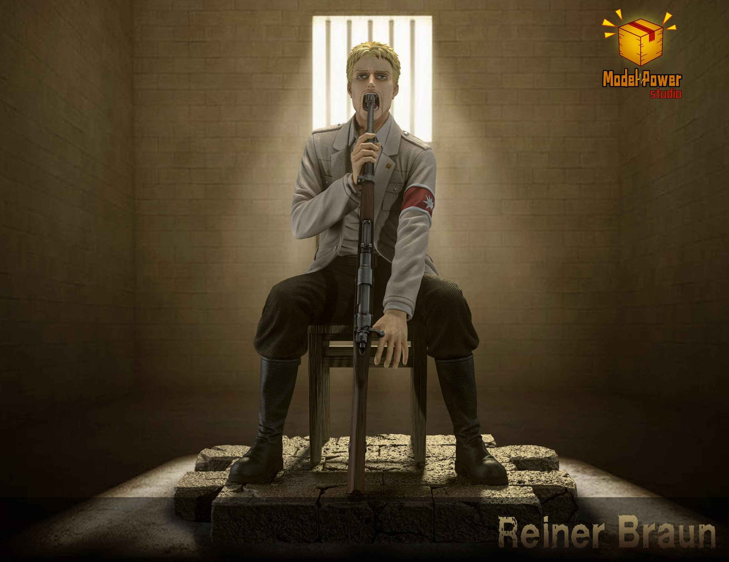 Attack on Titan Model Power Studio Reiner Braun Resin Statue - Santoryu Resins Collectors