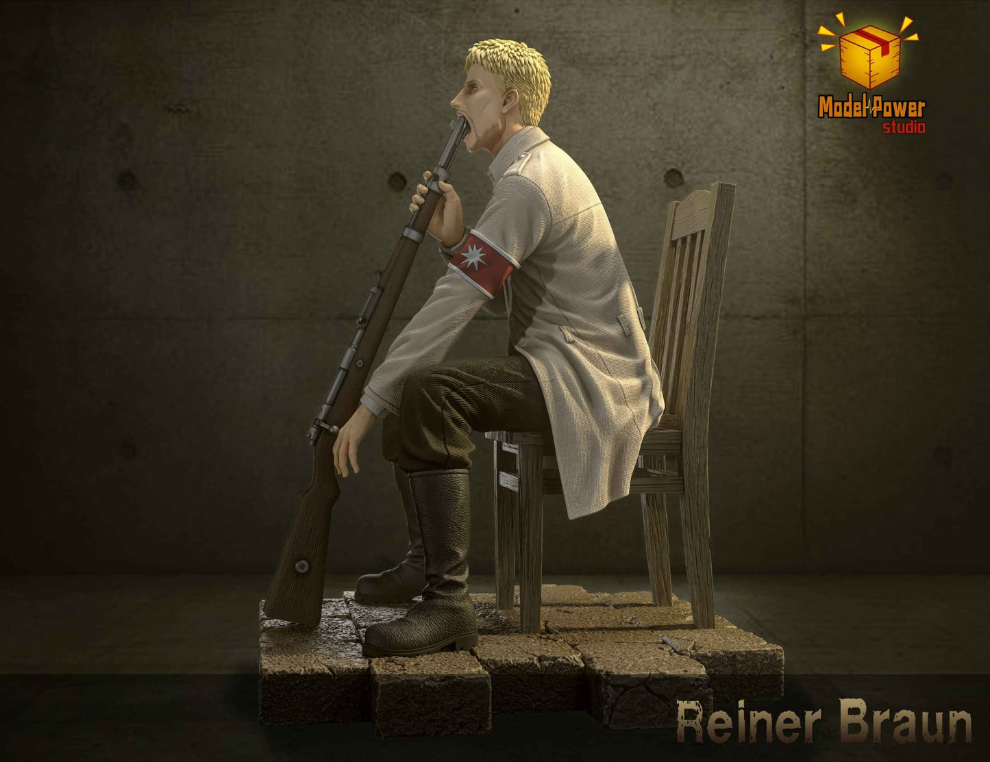 Attack on Titan Model Power Studio Reiner Braun Resin Statue - Santoryu Resins Collectors