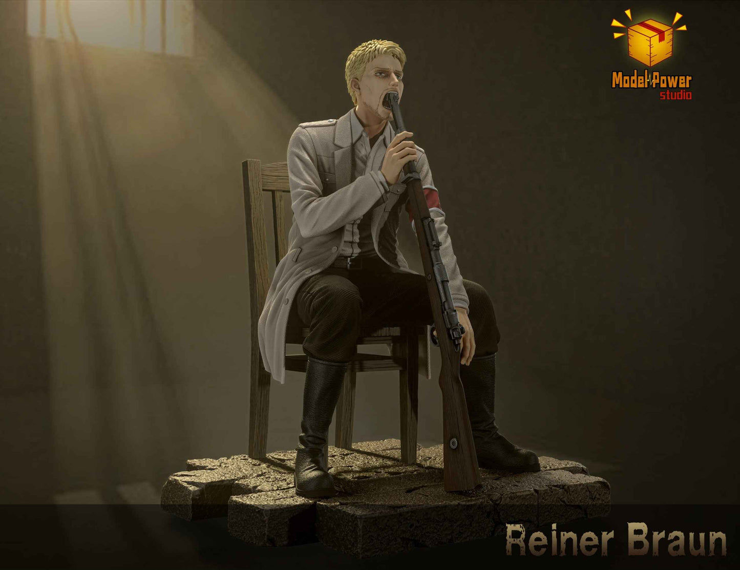 Attack on Titan Model Power Studio Reiner Braun Resin Statue - Santoryu Resins Collectors