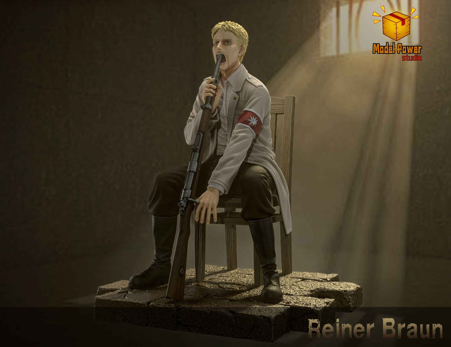 Attack on Titan Model Power Studio Reiner Braun Resin Statue - Santoryu Resins Collectors