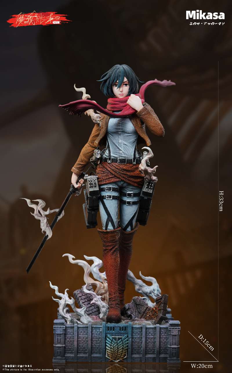 Attack on Titan Demon Studio Mikasa Ackerman Resin Statue